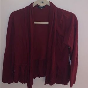 PREMISE STUDIO CRANBERRY CARDIGAN